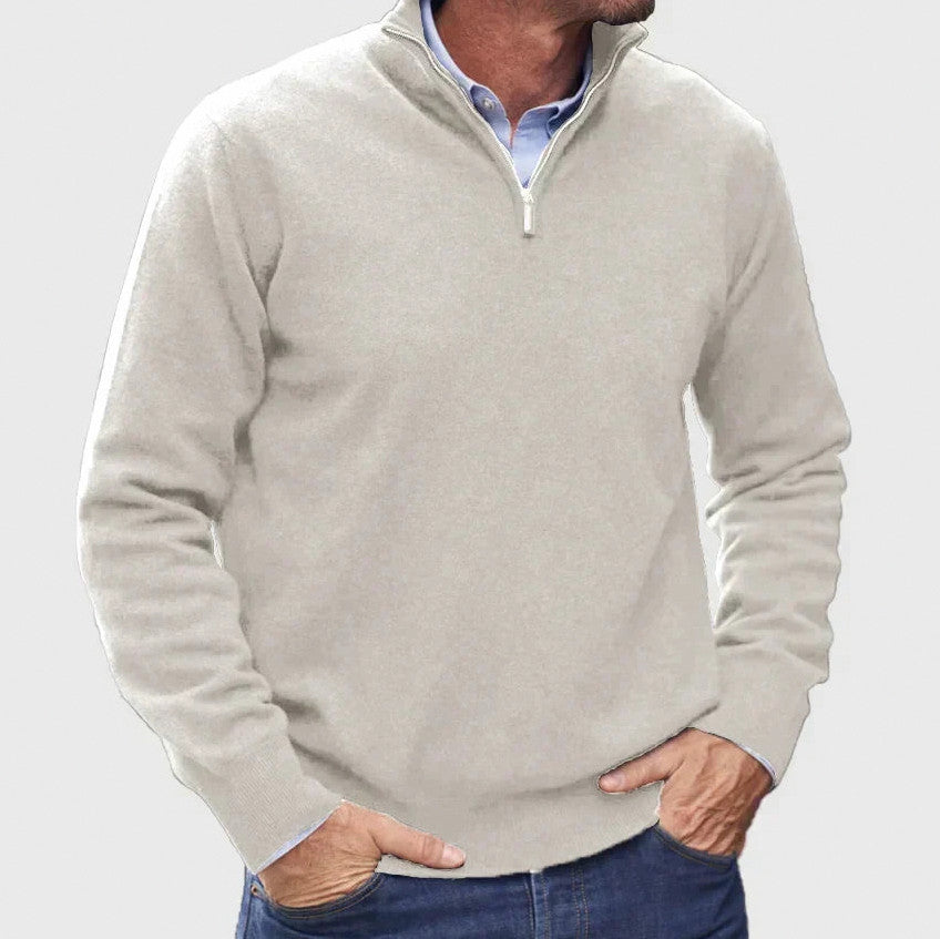 Regular Fit Quarter Zip Sweater