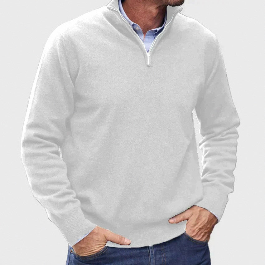 Regular Fit Quarter Zip Sweater