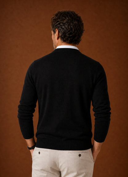 Regular Fit V Neck Knit Sweater
