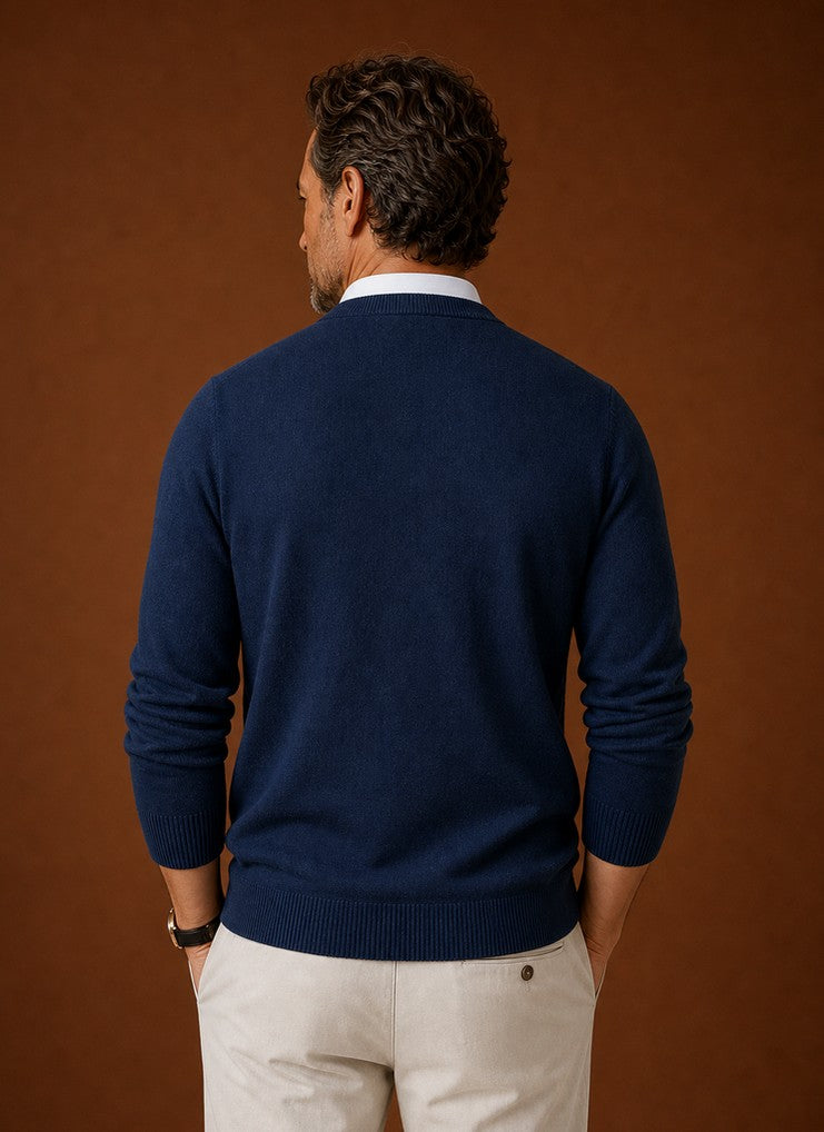 Regular Fit V Neck Knit Sweater