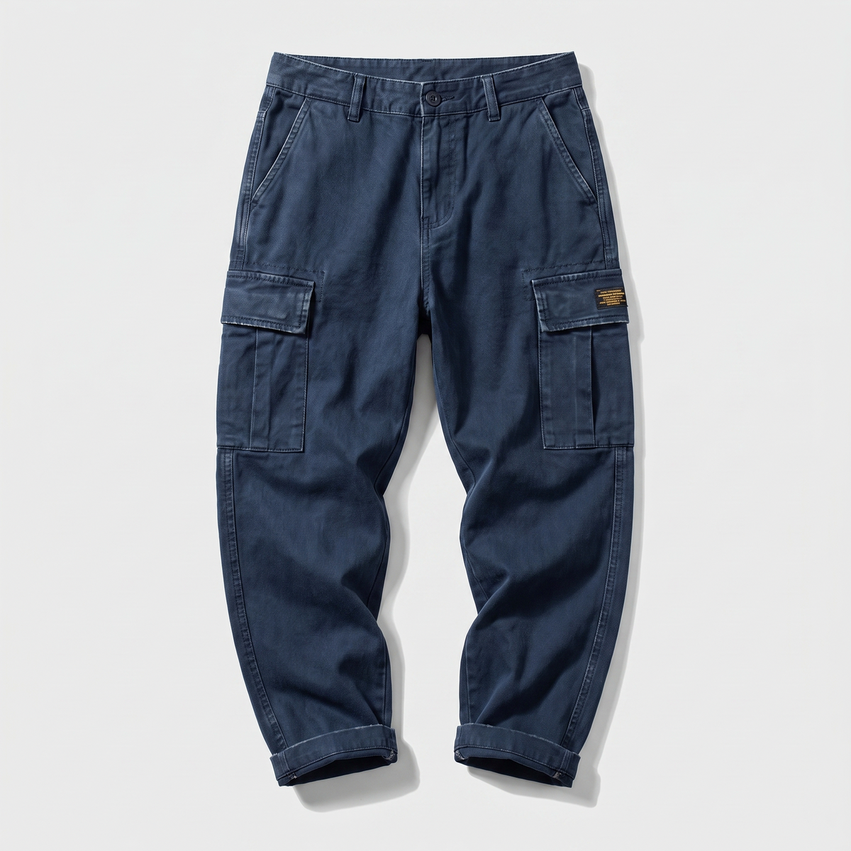 Relaxed Fit Belted Cargo Pants