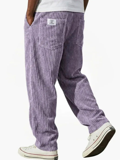 Relaxed Fit Corduroy Drawstring Pants