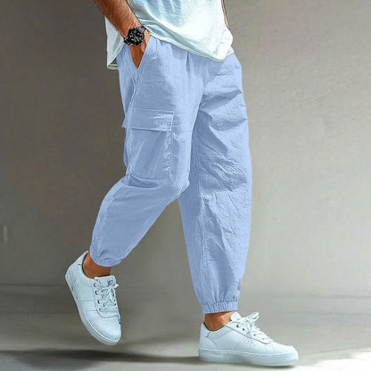 Relaxed Fit Cuffed Cargo Pants