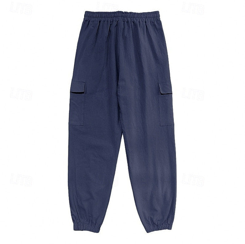 Relaxed Fit Cuffed Cargo Pants