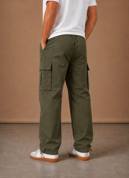 Relaxed Fit Twill Cargo Pants