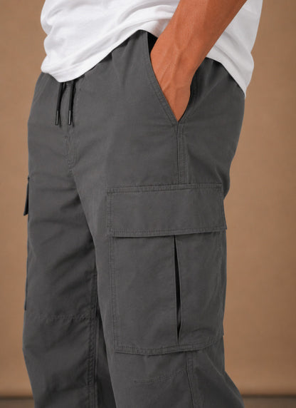 Relaxed Fit Twill Cargo Pants