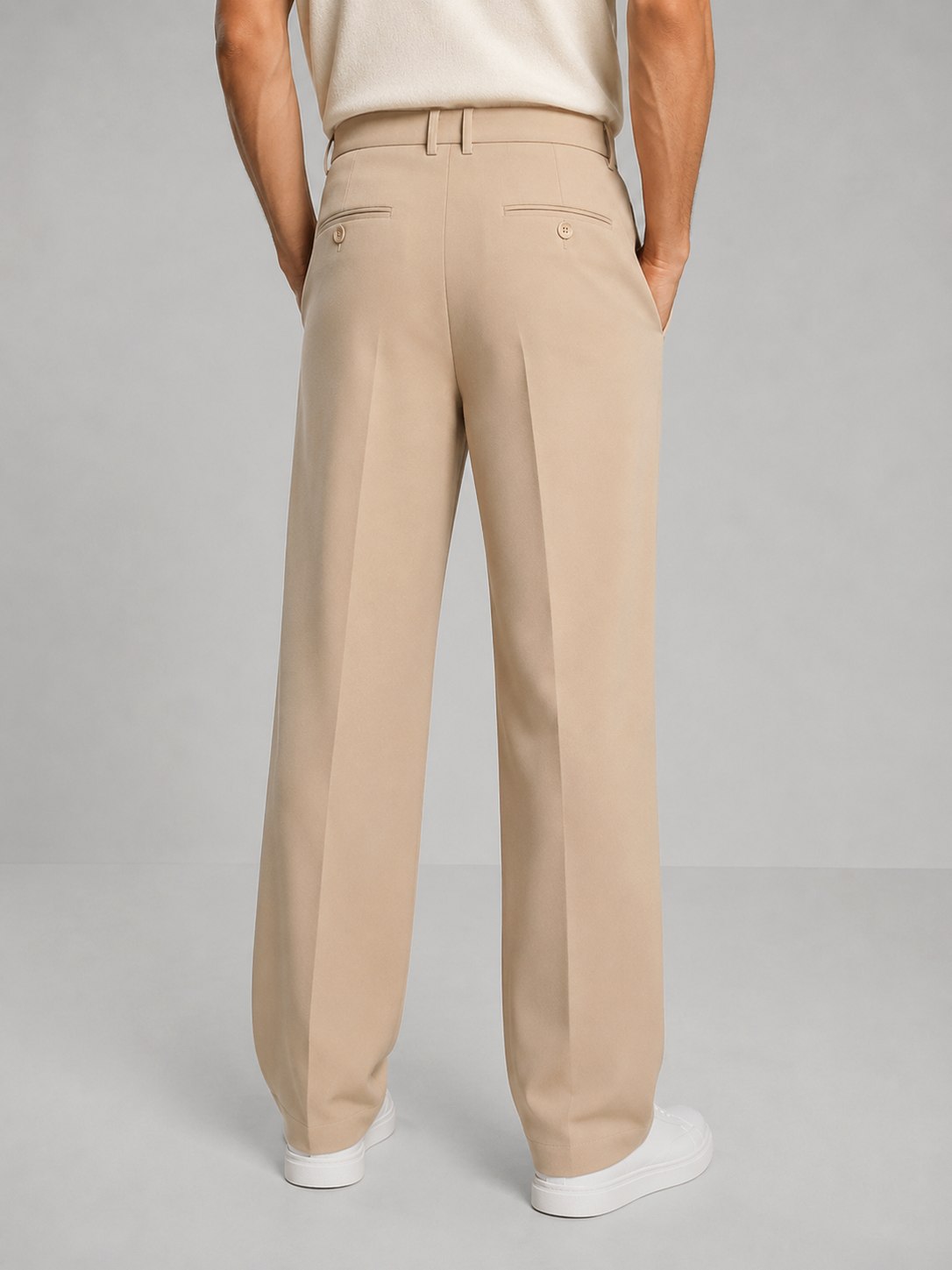 Relaxed Pleated Dress Pants