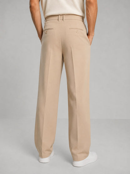 Relaxed Pleated Dress Pants