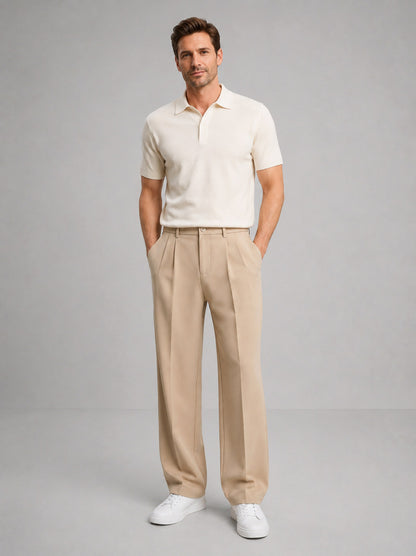 Relaxed Pleated Dress Pants