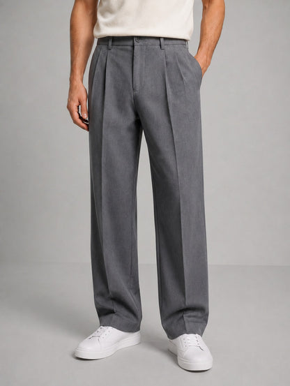 Relaxed Pleated Dress Pants