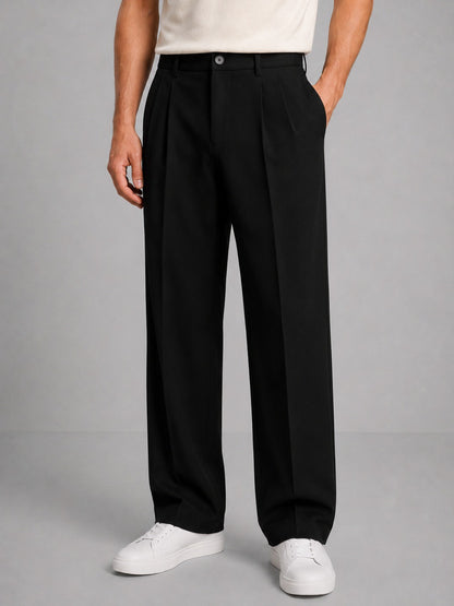 Relaxed Pleated Dress Pants