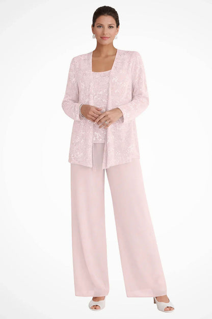 Sequin Long Sleeve Wide Leg Set