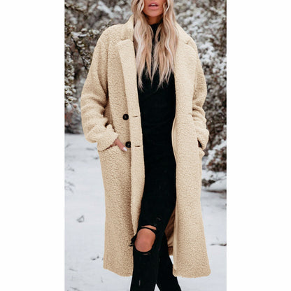 Sherpa Button Front Midi Coat