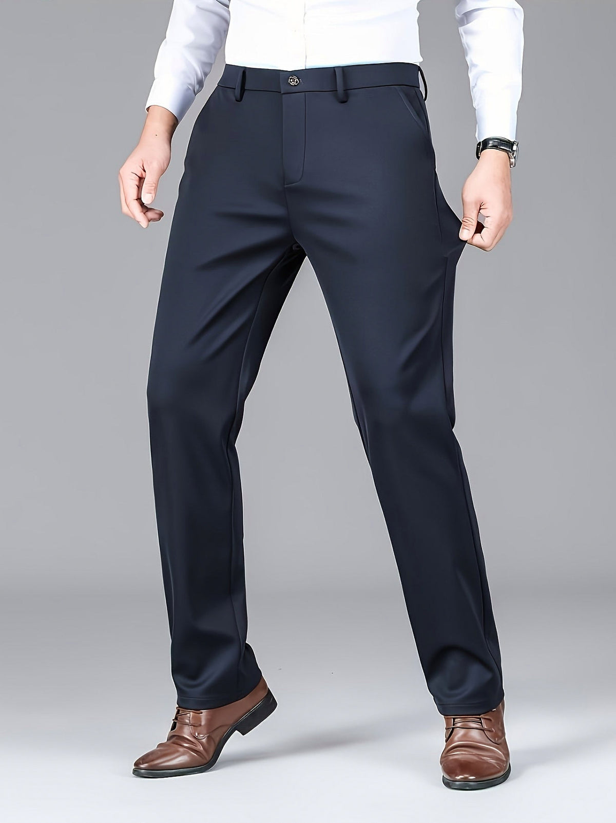 Tailored Straight Leg Dress Pants