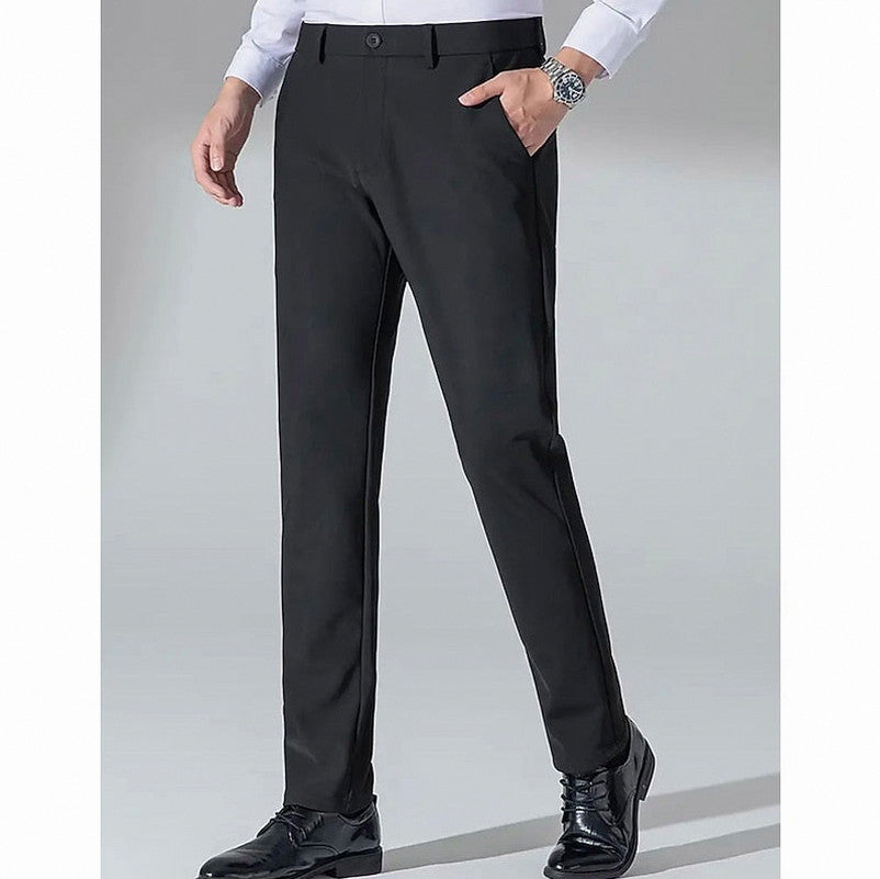 Slim Fit Flat Front Dress Pants