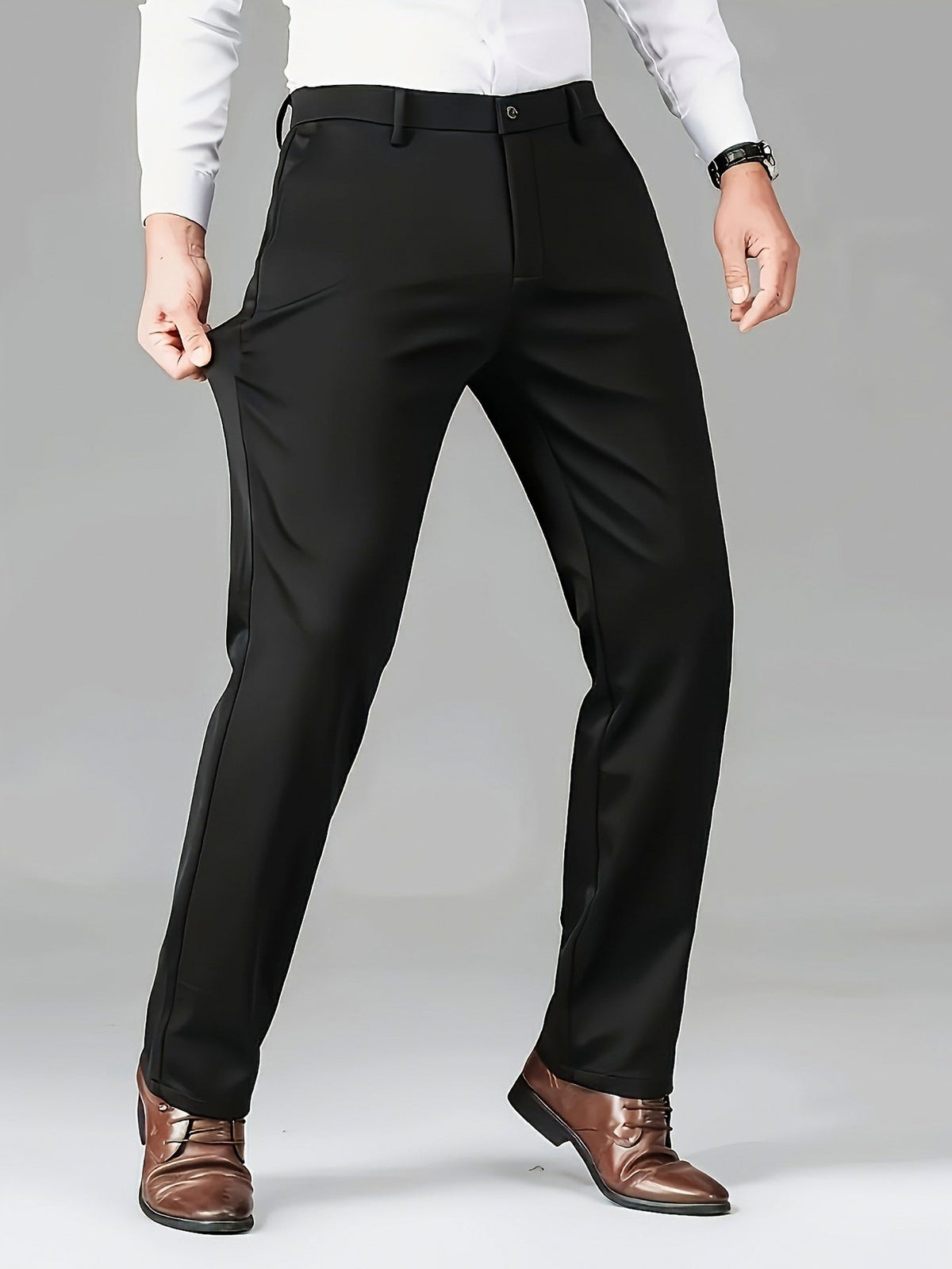 Tailored Straight Leg Dress Pants