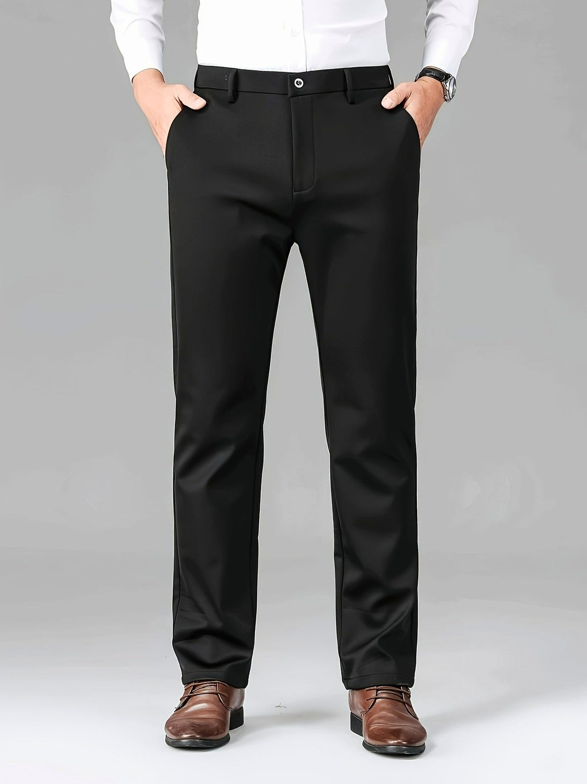 Tailored Straight Leg Dress Pants