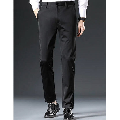 Slim Fit Flat Front Dress Pants