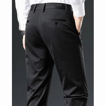 Slim Fit Flat Front Dress Pants