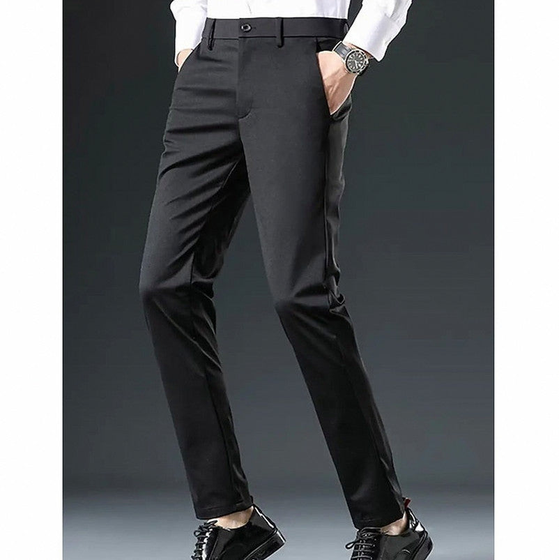 Slim Fit Flat Front Dress Pants
