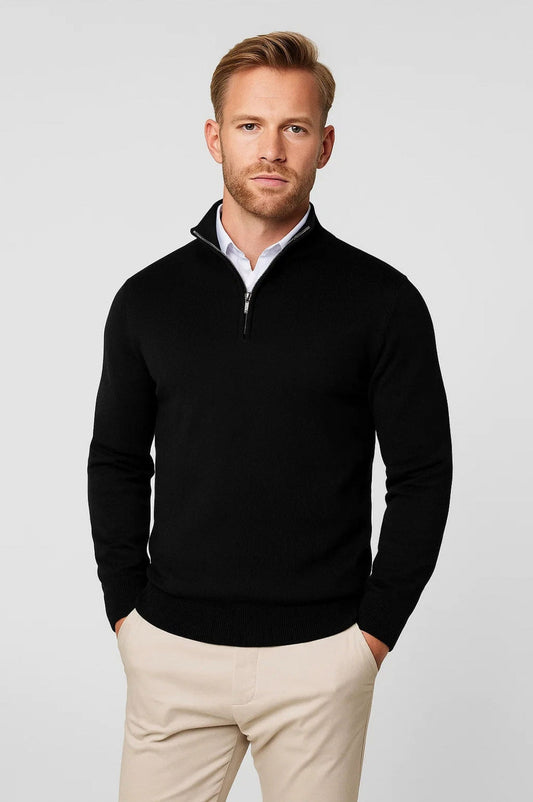 Slim Fit Half Zip Sweater