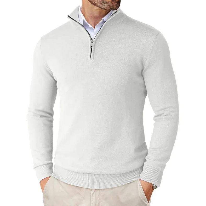 Slim Fit Half Zip Sweater