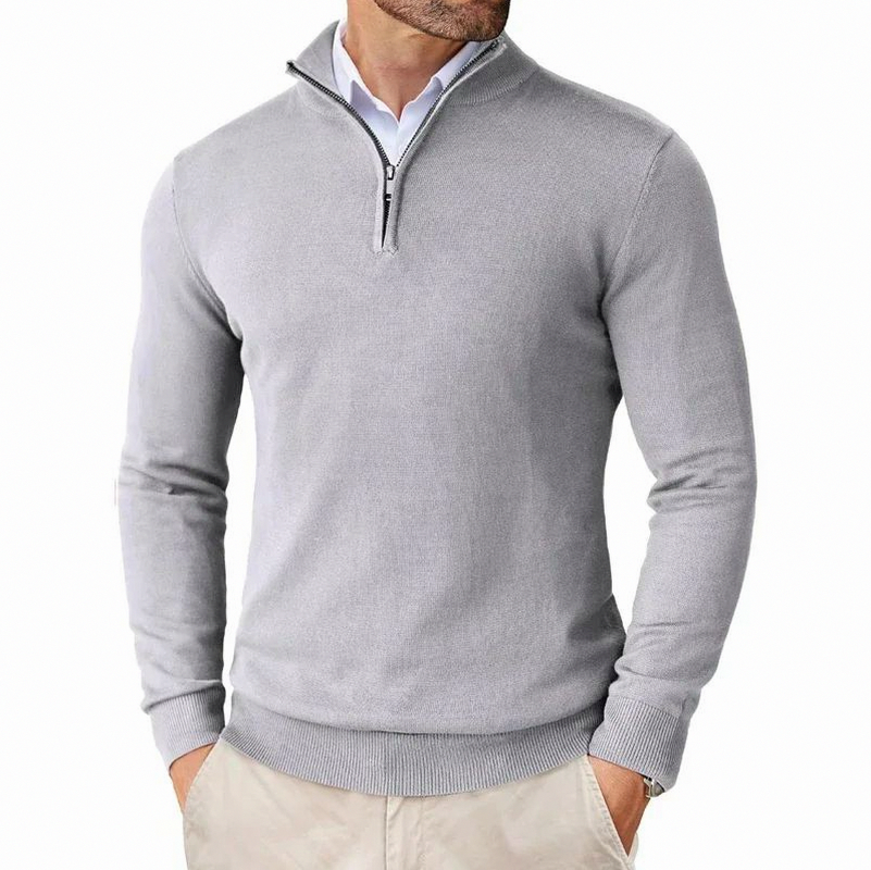 Slim Fit Half Zip Sweater
