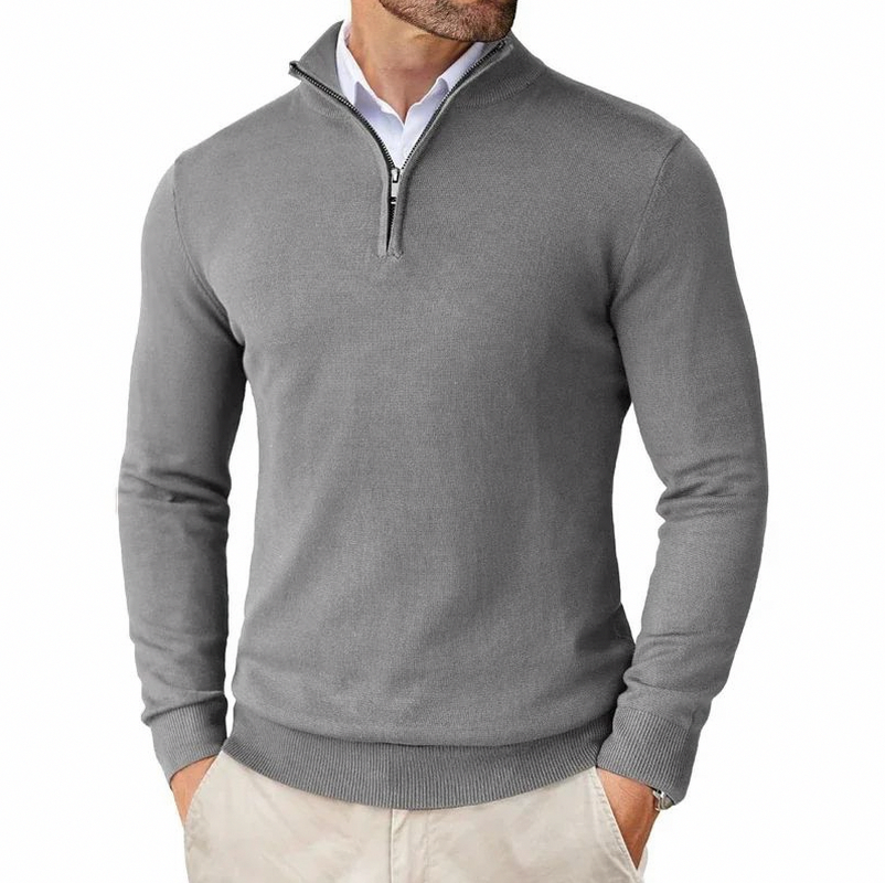 Slim Fit Half Zip Sweater