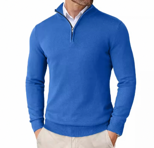 Slim Fit Half Zip Sweater