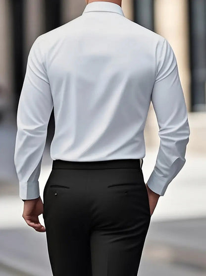 Slim Fit Long Sleeve Dress Shirt