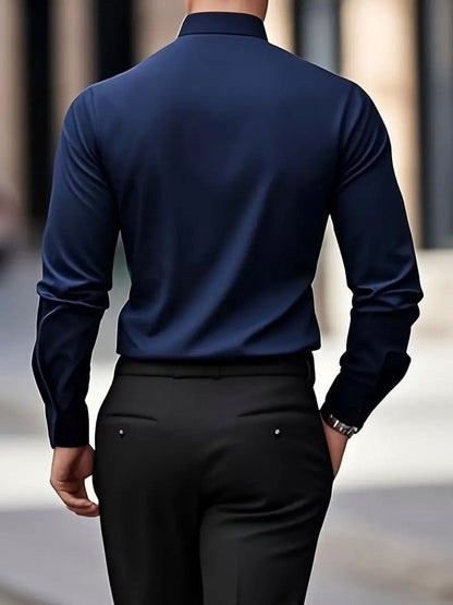 Slim Fit Long Sleeve Dress Shirt
