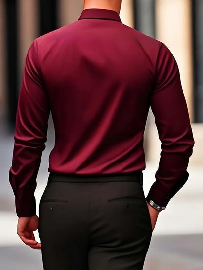 Slim Fit Long Sleeve Dress Shirt