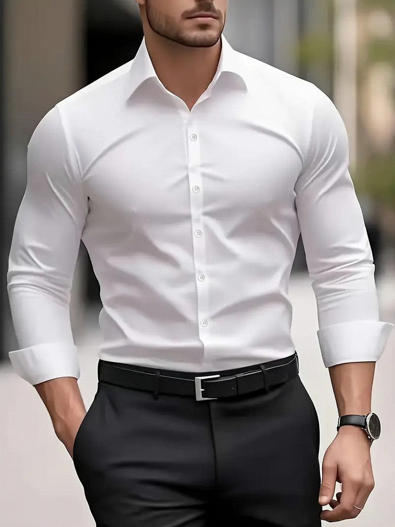 Slim Fit Long Sleeve Dress Shirt