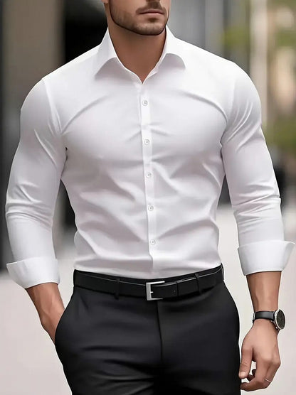 Slim Fit Long Sleeve Dress Shirt
