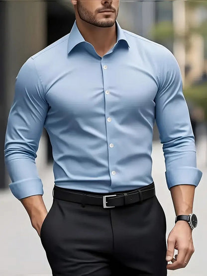 Slim Fit Long Sleeve Dress Shirt