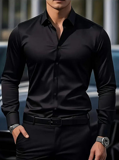 Slim Fit Long Sleeve Dress Shirt