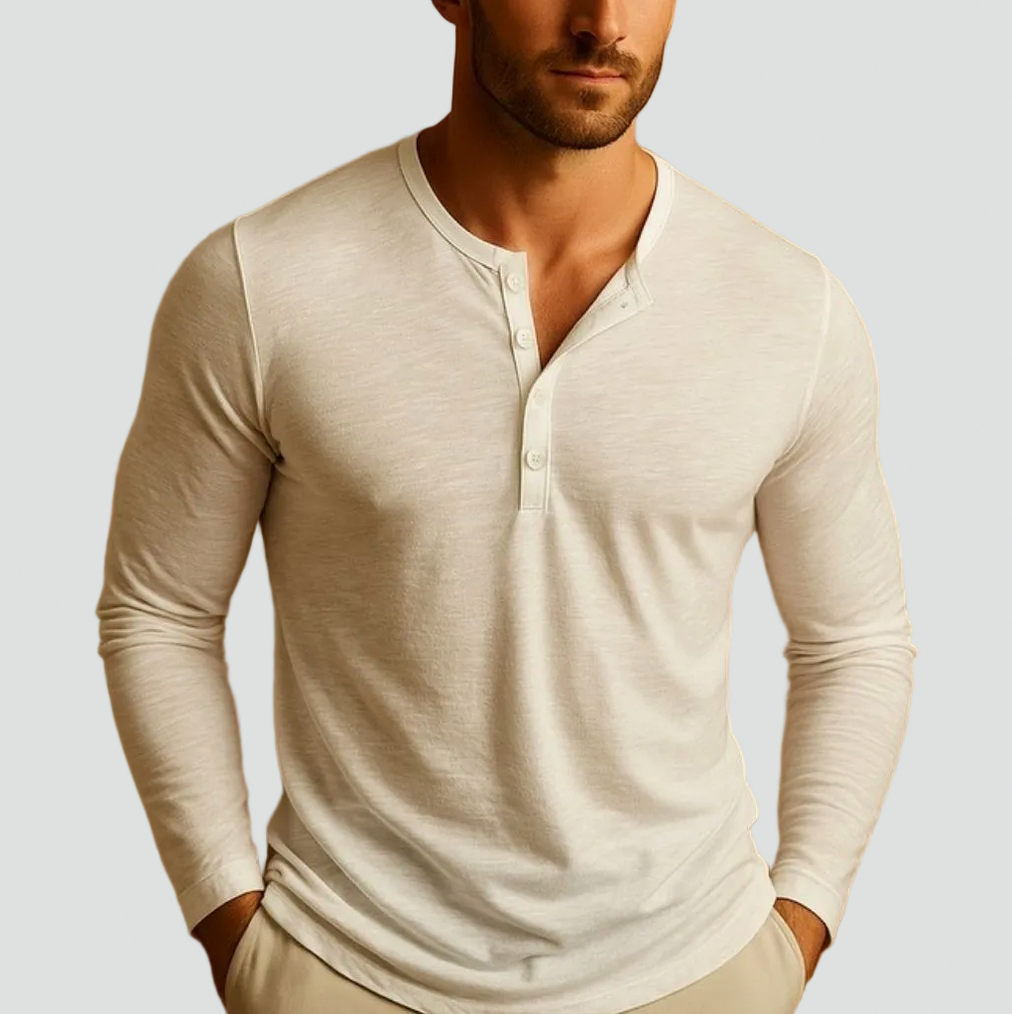 Slim Fit Long Sleeve Henley