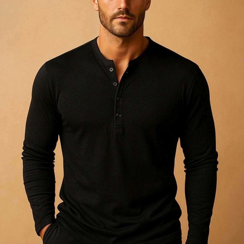Slim Fit Long Sleeve Henley