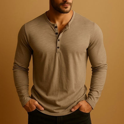 Slim Fit Long Sleeve Henley