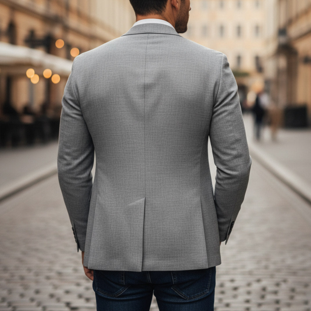 Slim Fit Notch Lapel Blazer
