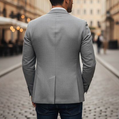 Slim Fit Notch Lapel Blazer