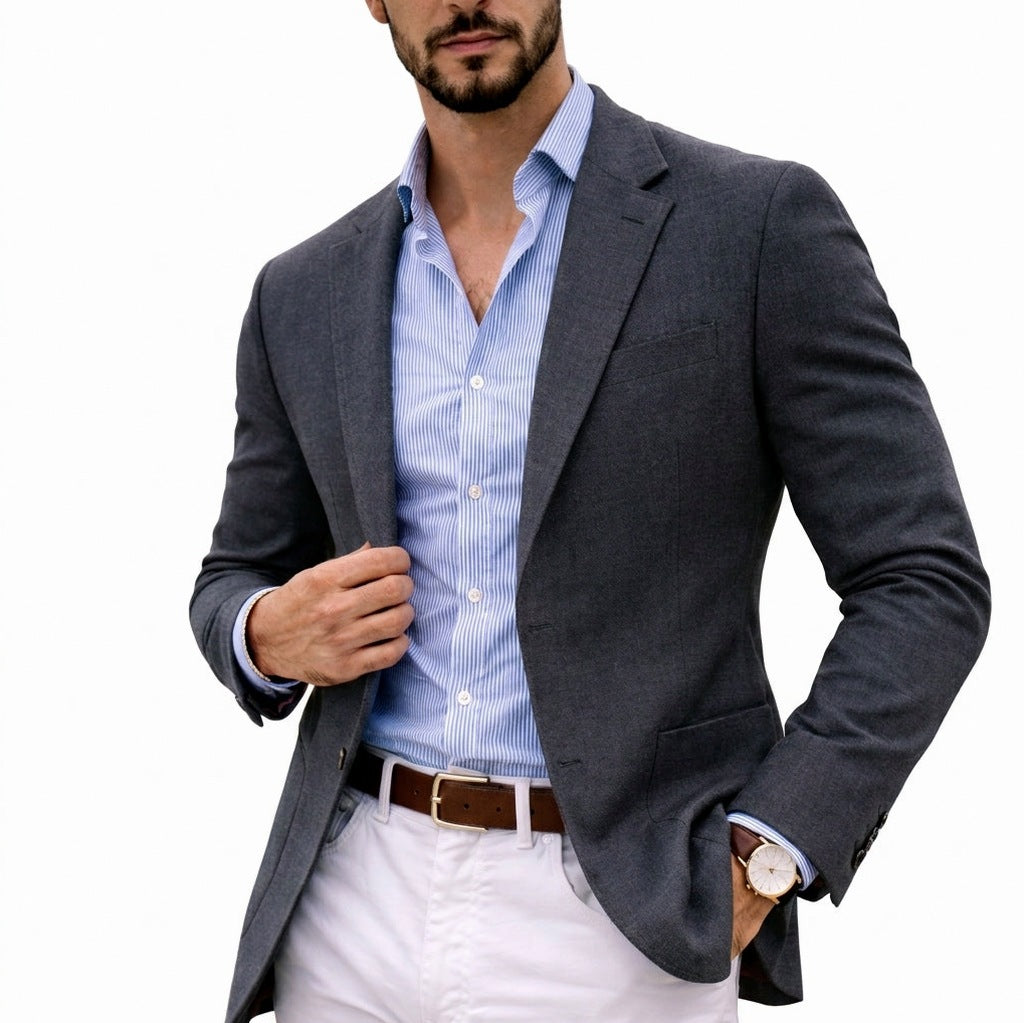 Slim Fit Patch Pocket Blazer