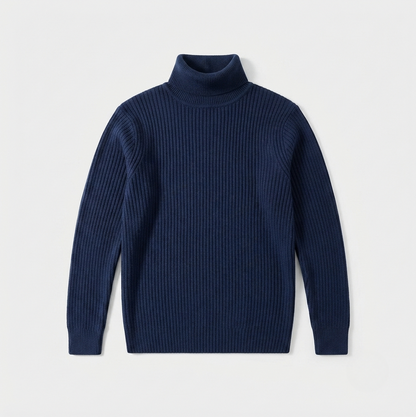 Slim Fit Ribbed Turtleneck Sweater