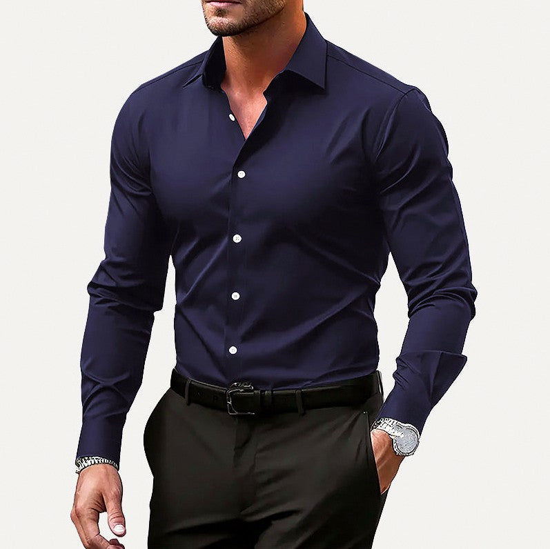 Slim Fit Stretch Formal Dress Shirt
