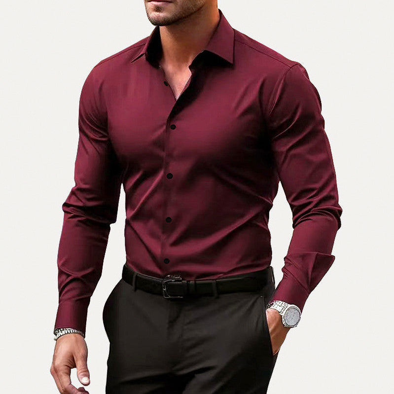 Slim Fit Stretch Formal Dress Shirt