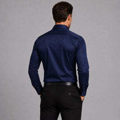 Slim Fit Spread Collar Dress Shirt