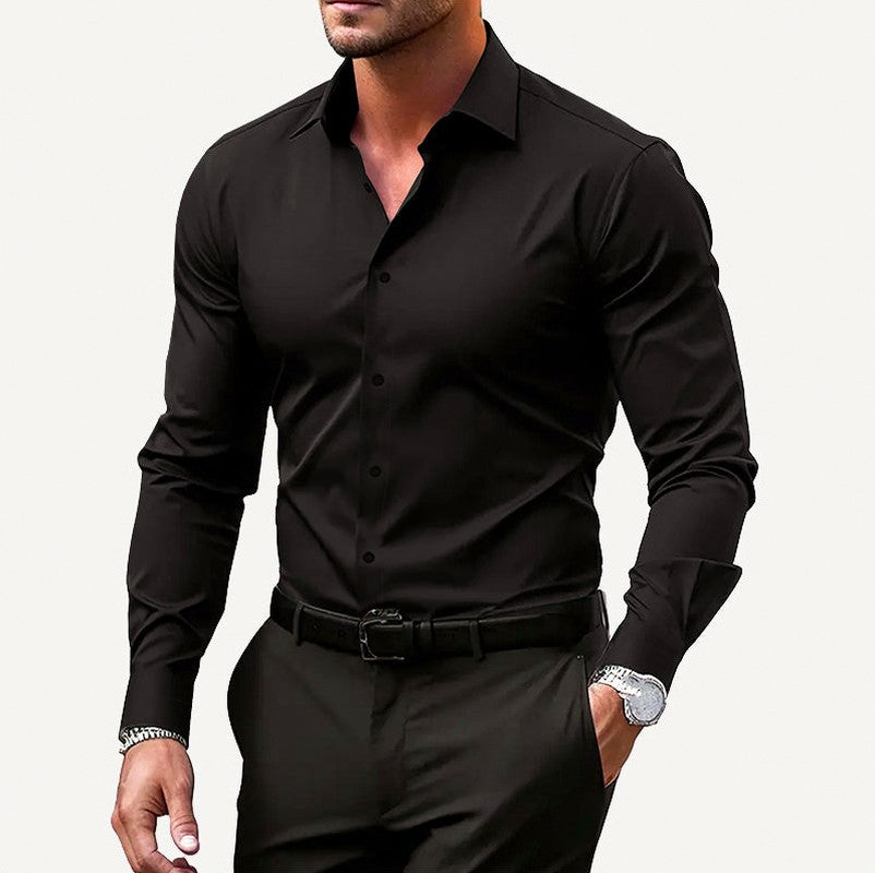 Slim Fit Stretch Formal Dress Shirt