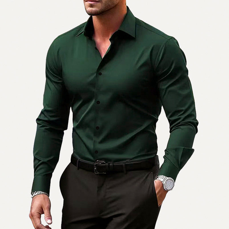 Slim Fit Stretch Formal Dress Shirt
