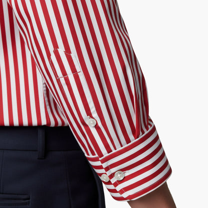 Slim Fit Striped Dress Shirt