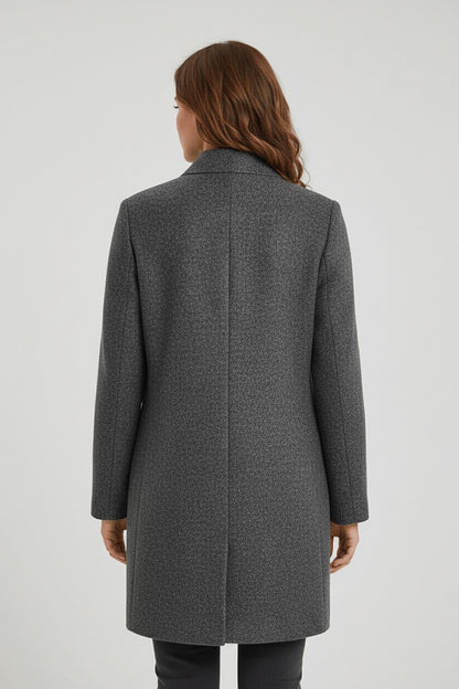 Stand Collar Patch Pocket Coat